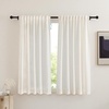 image:imageNICETOWN Linen Pinch Pleated Curtain for BedroomLiving Room Thermal Insulated Back Tab Linen Curtain Drapes Soft Rich Material Light Reducing Drape Panels for Window 2 Panels 52 x 84 InchLinen