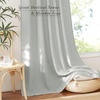 image:imageNICETOWN Linen Pinch Pleated Curtain for BedroomLiving Room Thermal Insulated Back Tab Linen Curtain Drapes Soft Rich Material Light Reducing Drape Panels for Window 2 Panels 52 x 84 InchDark Grey