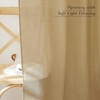 image:imageNICETOWN Linen Pinch Pleated Curtain for BedroomLiving Room Thermal Insulated Back Tab Linen Curtain Drapes Soft Rich Material Light Reducing Drape Panels for Window 2 Panels 52 x 84 InchBrown