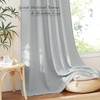 image:imageNICETOWN Linen Pinch Pleated Curtain for BedroomLiving Room Thermal Insulated Back Tab Linen Curtain Drapes Soft Rich Material Light Reducing Drape Panels for Window 2 Panels 52 x 84 InchLight Grey