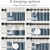 image:imageNICETOWN Linen Pinch Pleated Curtain for BedroomLiving Room Thermal Insulated Back Tab Linen Curtain Drapes Soft Rich Material Light Reducing Drape Panels for Window 2 Panels 52 x 84 InchStone Blue