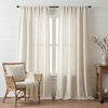 image:imageNICETOWN Linen Pinch Pleated Curtain for BedroomLiving Room Thermal Insulated Back Tab Linen Curtain Drapes Soft Rich Material Light Reducing Drape Panels for Window 2 Panels 52 x 84 InchLinen