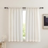 image:imageNICETOWN Linen Pinch Pleated Curtain for BedroomLiving Room Thermal Insulated Back Tab Linen Curtain Drapes Soft Rich Material Light Reducing Drape Panels for Window 2 Panels 52 x 84 InchLinen