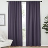 image:imageNICETOWN Light Reducing Curtain Panels Window Draperies  Greyish Purple Color 52x84 inch 2 Pieces Insulating Room Darkening Drapes for Bedroom