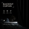 image:imageNICETOWN 2 Panels Thermal Insulated Blackout Doorway Curtains 80 inches Long Thick Room Darkening Grommet Drapes with Black Liner Noise Reducing Window Cover for Bedroom Living Room Grey 34 WBlack