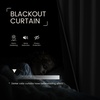 image:imageNICETOWN 2 Panels Thermal Insulated Blackout Doorway Curtains 80 inches Long Thick Room Darkening Grommet Drapes with Black Liner Noise Reducing Window Cover for Bedroom Living Room Grey 34 WGrey