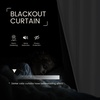 image:imageNICETOWN 2 Panels Thermal Insulated Blackout Doorway Curtains 80 inches Long Thick Room Darkening Grommet Drapes with Black Liner Noise Reducing Window Cover for Bedroom Living Room Grey 34 WPure White