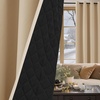 image:imageNICETOWN 2 Panels Thermal Insulated Blackout Doorway Curtains 80 inches Long Thick Room Darkening Grommet Drapes with Black Liner Noise Reducing Window Cover for Bedroom Living Room Grey 34 WBiscotti Beige