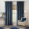 image:imageNICETOWN Gold Brown Velvet Curtains 120 inch Length 2 Panels Rod Pocket amp Back Tab Room Darkening Window Treatments Winter Curtains for Living RoomBedroom W52 x L120Stone Blue