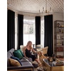 image:imageNICETOWN Gold Brown Velvet Curtains 120 inch Length 2 Panels Rod Pocket amp Back Tab Room Darkening Window Treatments Winter Curtains for Living RoomBedroom W52 x L120Black