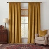image:imageNICETOWN Gold Brown Velvet Curtains 120 inch Length 2 Panels Rod Pocket amp Back Tab Room Darkening Window Treatments Winter Curtains for Living RoomBedroom W52 x L120Mustard Yellow