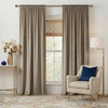 image:imageNICETOWN Gold Brown Velvet Curtains 120 inch Length 2 Panels Rod Pocket amp Back Tab Room Darkening Window Treatments Winter Curtains for Living RoomBedroom W52 x L120Taupe