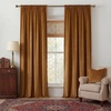 image:imageNICETOWN Gold Brown Velvet Curtains 120 inch Length 2 Panels Rod Pocket amp Back Tab Room Darkening Window Treatments Winter Curtains for Living RoomBedroom W52 x L120Gold Brown
