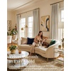 image:imageNICETOWN Gold Brown Velvet Curtains 120 inch Length 2 Panels Rod Pocket amp Back Tab Room Darkening Window Treatments Winter Curtains for Living RoomBedroom W52 x L120Cream
