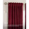 image:imageNICETOWN Gold Brown Velvet Curtains 120 inch Length 2 Panels Rod Pocket amp Back Tab Room Darkening Window Treatments Winter Curtains for Living RoomBedroom W52 x L120Red