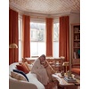 image:imageNICETOWN Gold Brown Velvet Curtains 120 inch Length 2 Panels Rod Pocket amp Back Tab Room Darkening Window Treatments Winter Curtains for Living RoomBedroom W52 x L120Pumpkin Orange