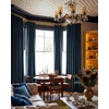 image:imageNICETOWN Gold Brown Velvet Curtains 120 inch Length 2 Panels Rod Pocket amp Back Tab Room Darkening Window Treatments Winter Curtains for Living RoomBedroom W52 x L120Stone Blue