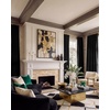 image:imageNICETOWN Gold Brown Velvet Curtains 120 inch Length 2 Panels Rod Pocket amp Back Tab Room Darkening Window Treatments Winter Curtains for Living RoomBedroom W52 x L120Black