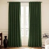 image:imageNICETOWN Gold Brown Velvet Curtains 120 inch Length 2 Panels Rod Pocket amp Back Tab Room Darkening Window Treatments Winter Curtains for Living RoomBedroom W52 x L120Olive Green