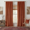 image:imageNICETOWN Gold Brown Velvet Curtains 120 inch Length 2 Panels Rod Pocket amp Back Tab Room Darkening Window Treatments Winter Curtains for Living RoomBedroom W52 x L120Pumpkin Orange