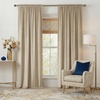 image:imageNICETOWN Gold Brown Velvet Curtains 120 inch Length 2 Panels Rod Pocket amp Back Tab Room Darkening Window Treatments Winter Curtains for Living RoomBedroom W52 x L120Cream