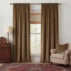 image:imageNICETOWN Gold Brown Velvet Curtains 120 inch Length 2 Panels Rod Pocket amp Back Tab Room Darkening Window Treatments Winter Curtains for Living RoomBedroom W52 x L120Brown