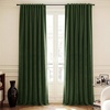 image:imageNICETOWN Gold Brown Velvet Curtains 120 inch Length 2 Panels Rod Pocket amp Back Tab Room Darkening Window Treatments Winter Curtains for Living RoomBedroom W52 x L120Olive Green