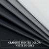 image:imageNICETOWN Ombre Room Darkening Curtains Sea Teal for Windows 95 inch Long Grommet Decorative Curtains for BedroomLiving Room Modern Design Gradient Drapes 2 Panels104 WWhite to Black