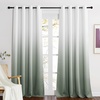 image:imageNICETOWN Ombre Room Darkening Curtains Sea Teal for Windows 95 inch Long Grommet Decorative Curtains for BedroomLiving Room Modern Design Gradient Drapes 2 Panels104 WWhite to Sage Green