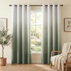 image:imageNICETOWN Ombre Room Darkening Curtains Sea Teal for Windows 95 inch Long Grommet Decorative Curtains for BedroomLiving Room Modern Design Gradient Drapes 2 Panels104 WWhite to Sage Green
