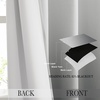 image:imageNICETOWN Ombre Room Darkening Curtains Sea Teal for Windows 95 inch Long Grommet Decorative Curtains for BedroomLiving Room Modern Design Gradient Drapes 2 Panels104 WWhite to Grey
