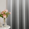 image:imageNICETOWN Ombre Room Darkening Curtains Sea Teal for Windows 95 inch Long Grommet Decorative Curtains for BedroomLiving Room Modern Design Gradient Drapes 2 Panels104 WWhite to Grey