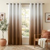 image:imageNICETOWN Ombre Room Darkening Curtains Sea Teal for Windows 95 inch Long Grommet Decorative Curtains for BedroomLiving Room Modern Design Gradient Drapes 2 Panels104 WWhite to Gold Brown