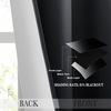 image:imageNICETOWN Ombre Room Darkening Curtains Sea Teal for Windows 95 inch Long Grommet Decorative Curtains for BedroomLiving Room Modern Design Gradient Drapes 2 Panels104 WWhite to Black