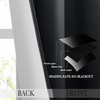 image:imageNICETOWN Ombre Room Darkening Curtains Sea Teal for Windows 95 inch Long Grommet Decorative Curtains for BedroomLiving Room Modern Design Gradient Drapes 2 Panels104 WWhite to Black