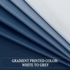 image:imageNICETOWN Ombre Room Darkening Curtains Sea Teal for Windows 95 inch Long Grommet Decorative Curtains for BedroomLiving Room Modern Design Gradient Drapes 2 Panels104 WWhite to Navy Blue