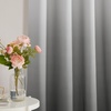 image:imageNICETOWN Ombre Room Darkening Curtains Sea Teal for Windows 95 inch Long Grommet Decorative Curtains for BedroomLiving Room Modern Design Gradient Drapes 2 Panels104 WWhite to Grey