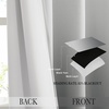 image:imageNICETOWN Ombre Room Darkening Curtains Sea Teal for Windows 95 inch Long Grommet Decorative Curtains for BedroomLiving Room Modern Design Gradient Drapes 2 Panels104 WWhite to Grey