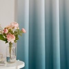 image:imageNICETOWN Ombre Room Darkening Curtains Sea Teal for Windows 95 inch Long Grommet Decorative Curtains for BedroomLiving Room Modern Design Gradient Drapes 2 Panels104 WWhite to Sea Teal