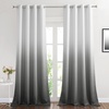 image:imageNICETOWN Ombre Room Darkening Curtains Sea Teal for Windows 95 inch Long Grommet Decorative Curtains for BedroomLiving Room Modern Design Gradient Drapes 2 Panels104 WWhite to Grey