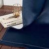 image:imageNICETOWN Ombre Room Darkening Curtains Sea Teal for Windows 95 inch Long Grommet Decorative Curtains for BedroomLiving Room Modern Design Gradient Drapes 2 Panels104 WWhite to Navy Blue