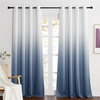 image:imageNICETOWN Ombre Room Darkening Curtains Sea Teal for Windows 95 inch Long Grommet Decorative Curtains for BedroomLiving Room Modern Design Gradient Drapes 2 Panels104 WWhite to Stone Blue