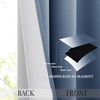 image:imageNICETOWN Ombre Room Darkening Curtains Sea Teal for Windows 95 inch Long Grommet Decorative Curtains for BedroomLiving Room Modern Design Gradient Drapes 2 Panels104 WWhite to Stone Blue