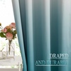 image:imageNICETOWN Ombre Room Darkening Curtains Sea Teal for Windows 95 inch Long Grommet Decorative Curtains for BedroomLiving Room Modern Design Gradient Drapes 2 Panels104 WWhite to Sea Teal