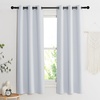 image:imageNICETOWN Room Darkening Window Treatment Curtain Cloud Grey Single Panel 34 by 72 Energy Smart Thermal Insulated Block Out Sunlight Shade amp Blind for Bedroom with Grommet Ring Top