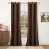 image:imageNICETOWN Sage Green Velvet Curtains amp Drapes  Blackout Thermal Insulating Soft Window Curtains for Bedroom Living Room Dining Sliding Glass Door W52 x L90 inches 2 PanelsBrown