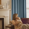 image:imageNICETOWN Sage Green Velvet Curtains amp Drapes  Blackout Thermal Insulating Soft Window Curtains for Bedroom Living Room Dining Sliding Glass Door W52 x L90 inches 2 PanelsStone Blue