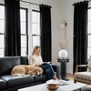 image:imageNICETOWN Sage Green Velvet Curtains amp Drapes  Blackout Thermal Insulating Soft Window Curtains for Bedroom Living Room Dining Sliding Glass Door W52 x L90 inches 2 PanelsBlack