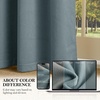 image:imageNICETOWN Sage Green Velvet Curtains amp Drapes  Blackout Thermal Insulating Soft Window Curtains for Bedroom Living Room Dining Sliding Glass Door W52 x L90 inches 2 Panels100 Blackout  Stone Blue