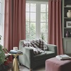 image:imageNICETOWN Sage Green Velvet Curtains amp Drapes  Blackout Thermal Insulating Soft Window Curtains for Bedroom Living Room Dining Sliding Glass Door W52 x L90 inches 2 PanelsWild Rose